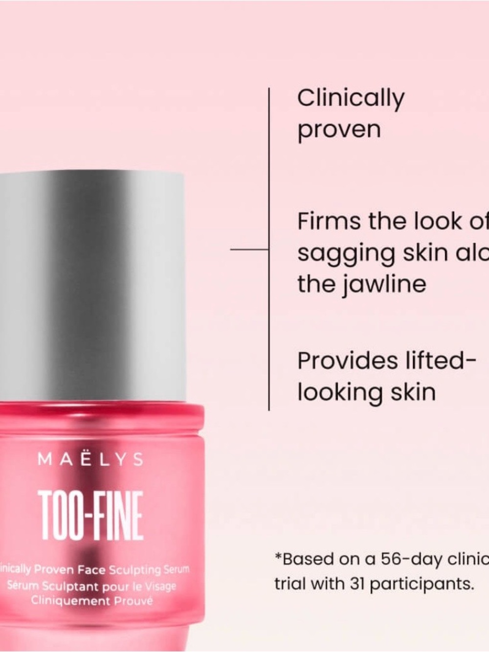 Maëlys Too-Fine Face Sculpting‎ Serum — Pink